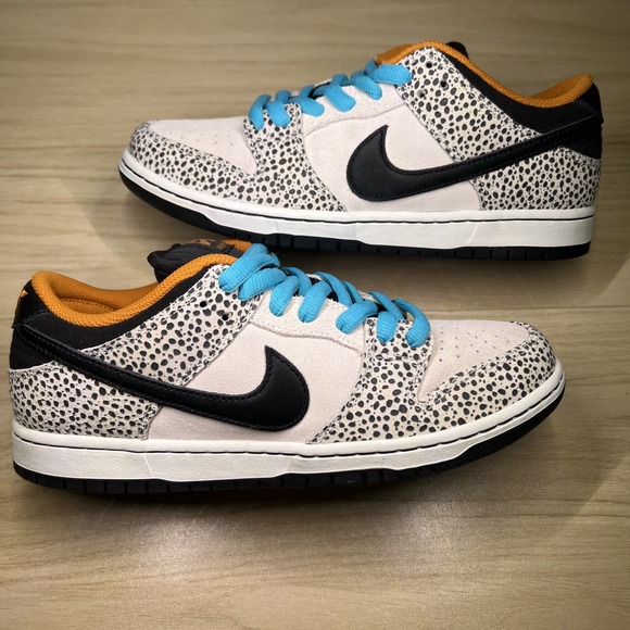 Nike Men's SB Dunk Low Pro‎ "Safari Olympics" Shoes FZ1233-002 Sz 8.5 No Box - Picture 1 of 8